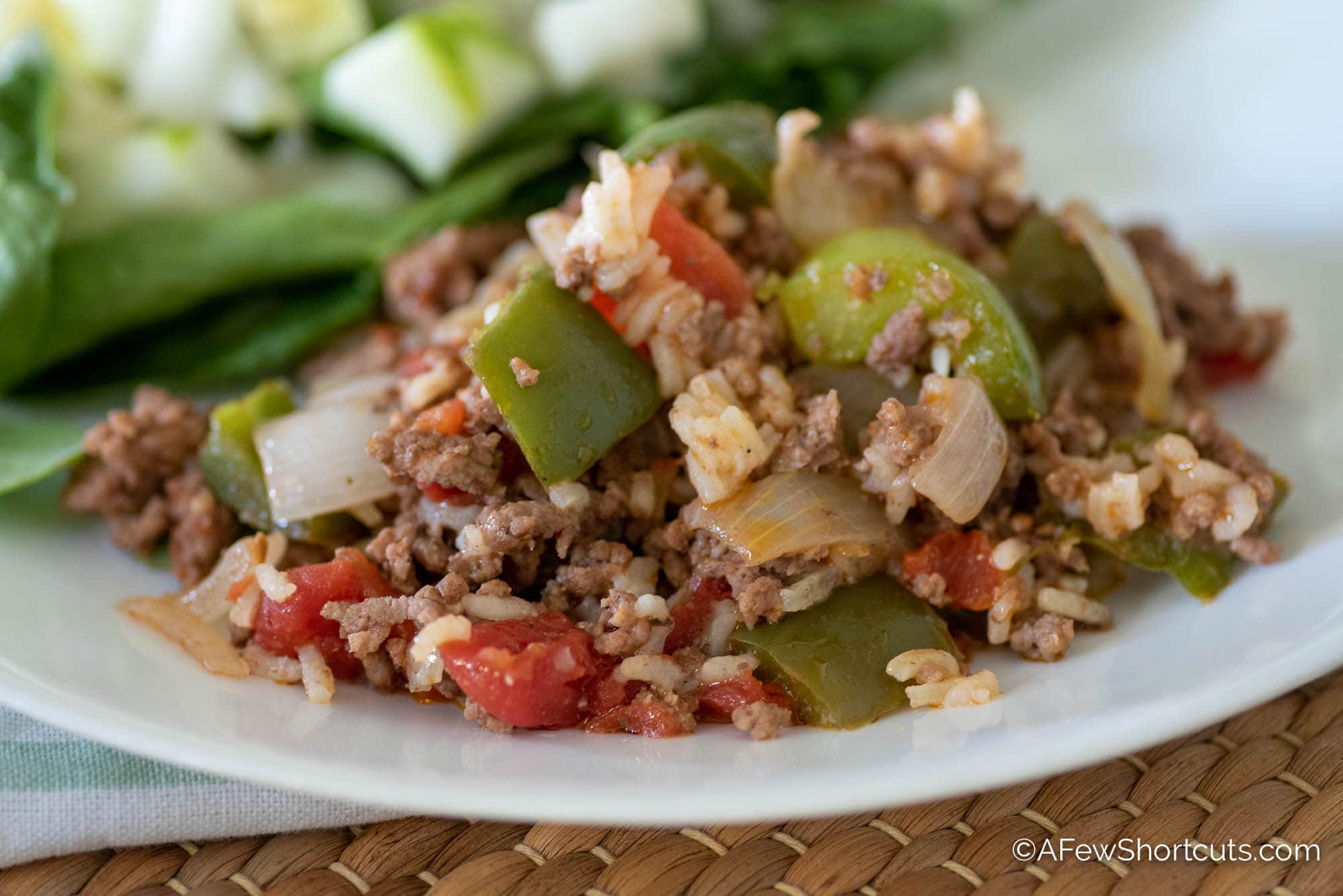 One Skillet Spanish Rice Dinner Recipe A Few Shortcuts