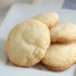 This recipe is a keeper! A Simple Drop Sugar Cookie Recipe that can be easily converted to gluten free. These are a family fav! | AFewShortcuts.com #glutenfree #dessert #cookie #dairyfree #recipe #recipes