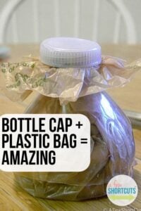 Bottle Cap + Plastic Bag= Amazing