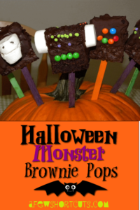 Halloween Monster Brownie Pops