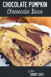 Chocolate Pumpkin Cheesecake Bars