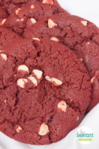 Red Velvet White Chocolate Chip Cookies