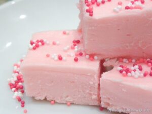 2 Ingredient Strawberry Fudge Recipe