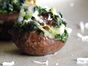 Spinach & Sausage Stuffed Mushrooms