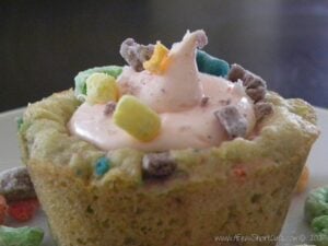 Froot Loop Cheesecake Cookie Cups