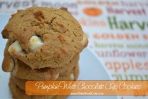 Pumpkin White Chocolate Chip Cookies