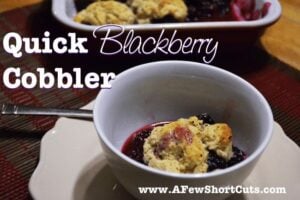 Quick Blackberry Cobbler