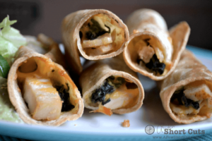 Chicken Spinach Taquitos