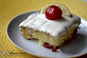 Lemon Cherry Swirl Cake