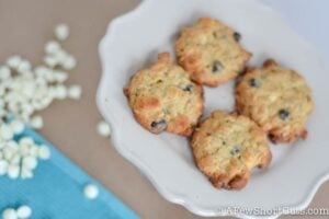 White Chocolate Blueberry Oatmeal Cookies