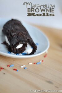 Marshmallow Brownie Rolls