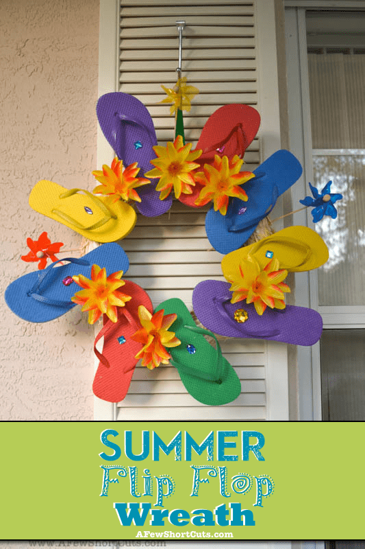 Summer flip flop on sale wreath