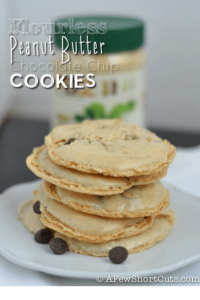 Flourless Peanut Butter Chocolate Chip Cookies Recipe