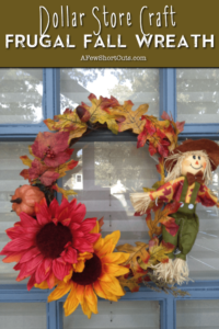 Dollar Store Craft: Frugal Fall Wreath
