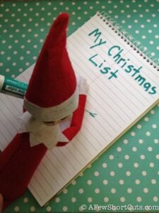 Elf On The Shelf: Making a Christmas List