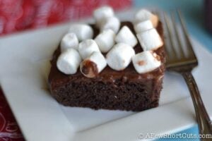 Hot Cocoa Poke Cake
