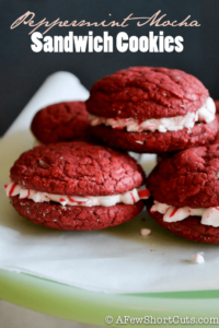 Peppermint Mocha Sandwich Cookies