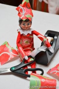 All Wrapped Up : Elf on the Shelf Idea