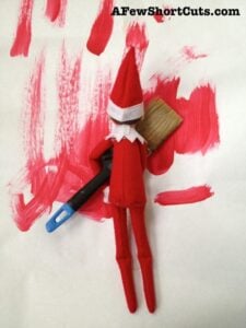 Elf on the Shelf: Being Artistic