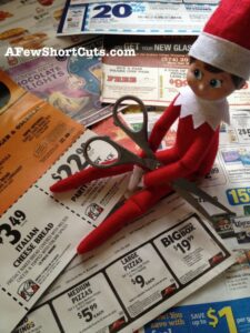 Elf on the Shelf: Coupon Clipping