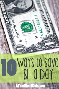 10 Ways to Save $1 a Day
