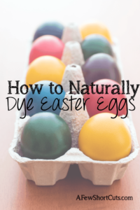 How To Naturally Dye Easter Eggs