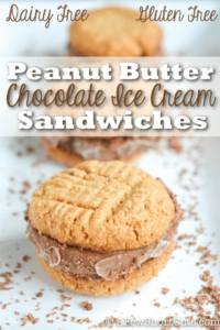 Peanut Butter Chocolate Ice Cream Sandwiches