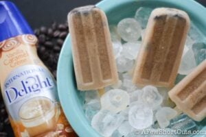 Caramel Mocha Iced Coffee Popsicles