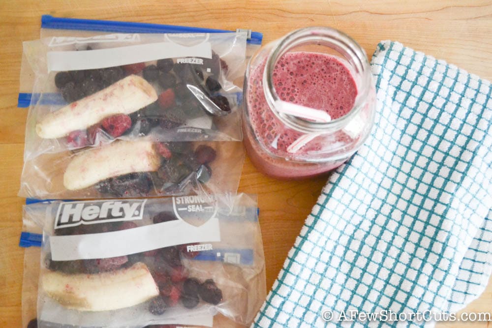 How to Pack Lunch Box Smoothies - A Few Shortcuts