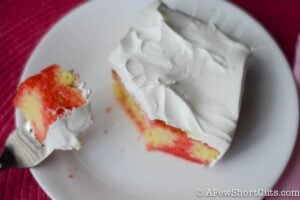 Strawberry Lemonade Poke Cake