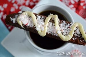 Gluten Free Brownie Peppermint Biscotti