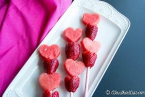 Valentine Fruit Wands