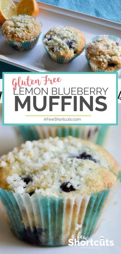 Don't waste your money on store-bought Gluten Free baked goods. Try this easy and delicious Gluten Free Lemon Blueberry Muffins Recipe. OMG! Amazing! #glutenfree #recipes #blueberry #muffins