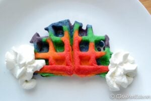 Rainbow Waffles