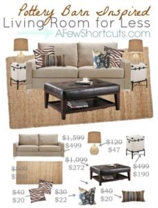 Pottery Barn Inspired Living Room For Less