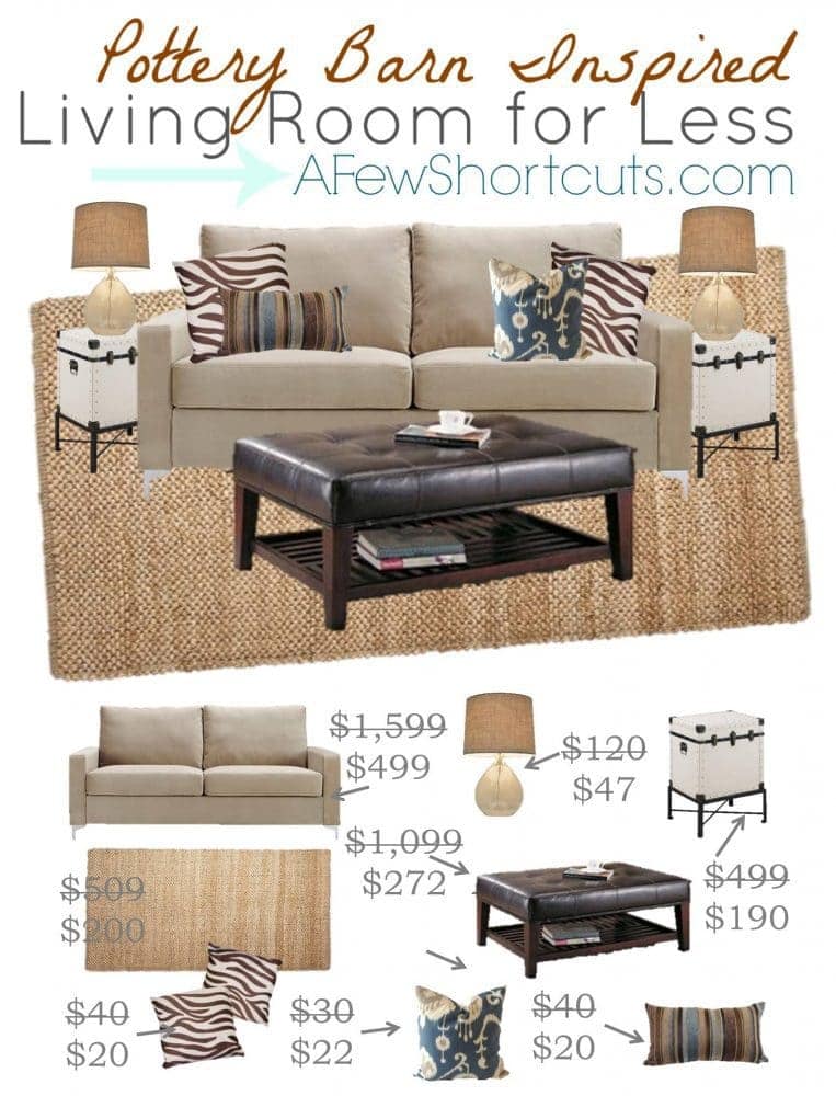 POTTERY BARN LIVING ROOM LOOKBOOK 