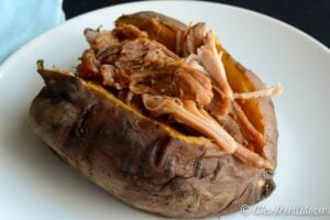 Pulled Pork Stuffed Sweet Potato