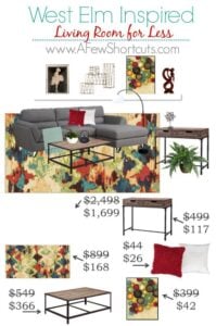 West Elm Inspired Living Room for Less