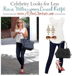 Celebrity Looks of Less: Reese Witherspoon Casual Outfit