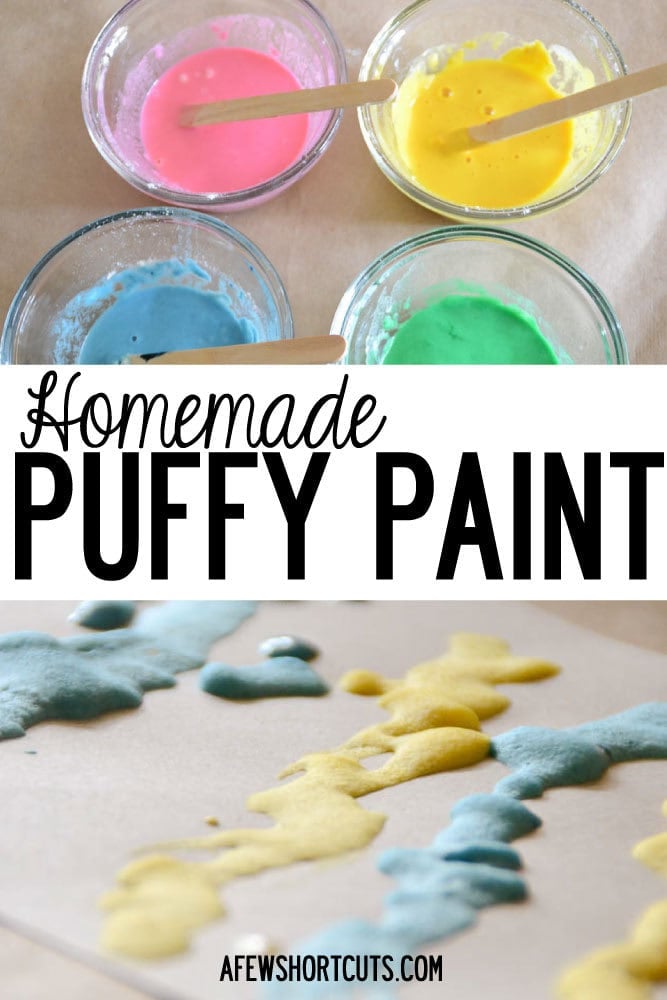 12 DIY Puffy Paint Recipes To Make Your Kids Happy - Shelterness