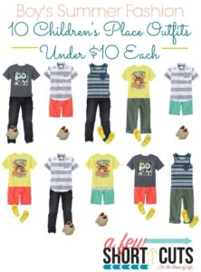 Boy’s Summer Fashion: 10 Children’s Place Outfits Under $10 Each