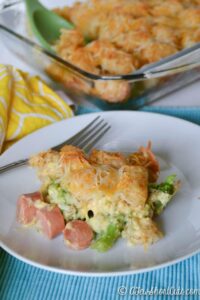 Cheesy Dogs & Broccoli Tater Tot Casserole