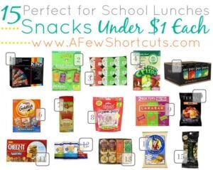 15 Perfect for School Lunches Snacks Under $1