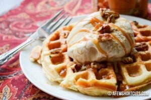 Caramel Macchiato Dessert Waffles Recipe