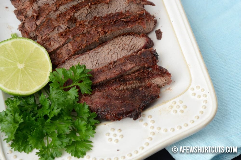 Chili Lime Rubbed Skirt Steak Recipe A Few Shortcuts