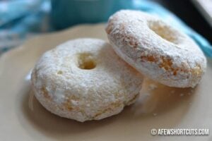Gluten Free Powdered Sugar Donuts