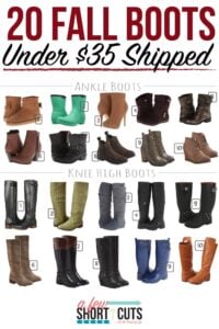 20 Fall Boots Under $35 Shipped