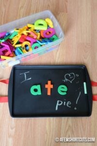 DIY Magnetic Chalkboard Lap Desk