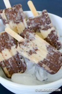 Homemade Peanut Butter Fudgesicles