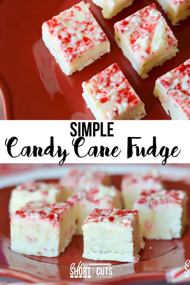 Candy Cane Fudge Recipe  Easy No Bake Christmas Dessert